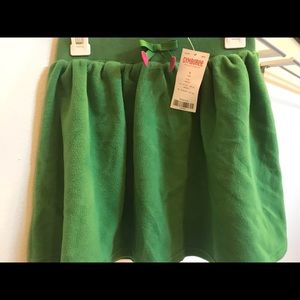 Fleece Gymboree Skirt with Embroidered Bow Waist
